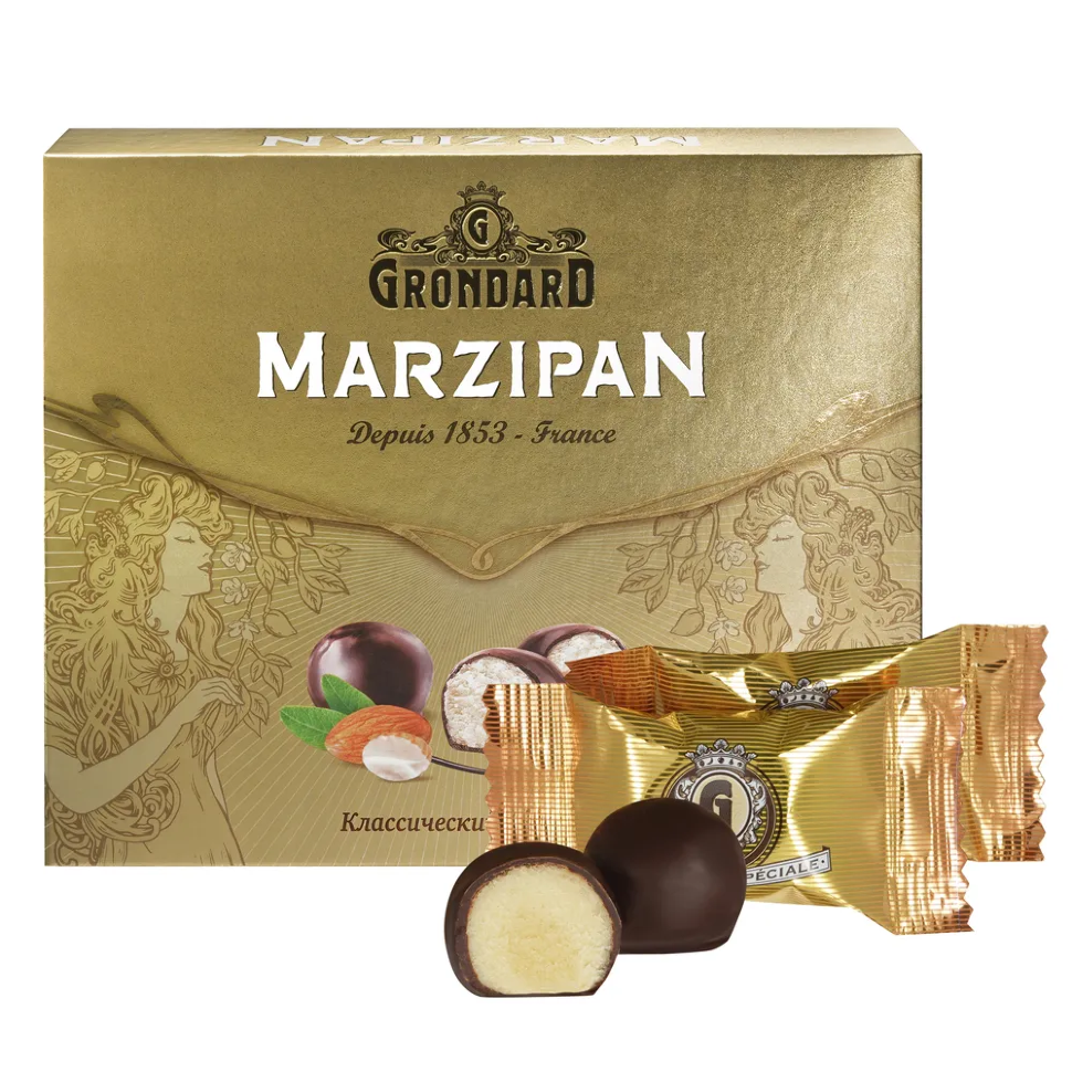  TM Grondard      (10836) Конфеты глазированные Марципановые Классика, 126г    в Элисте