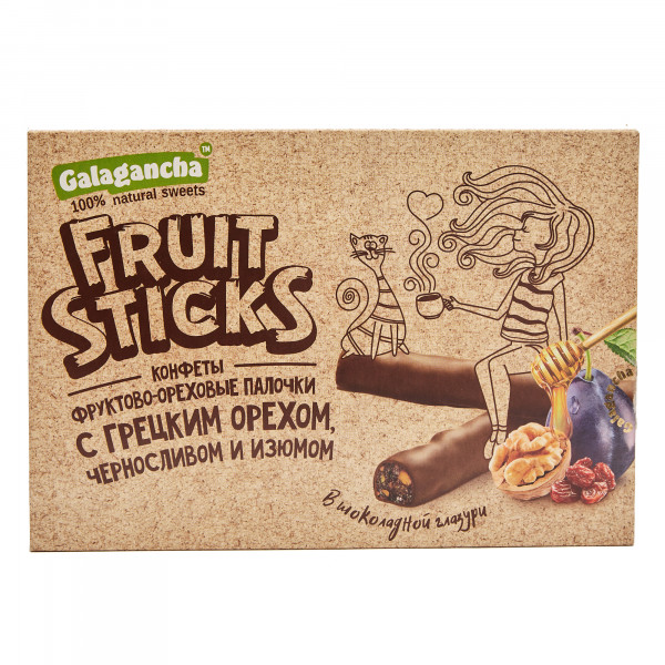 №2 Берестов КРАФТ Fruit Stiсks с черносливом и грецким орехом, 175г в Элисте