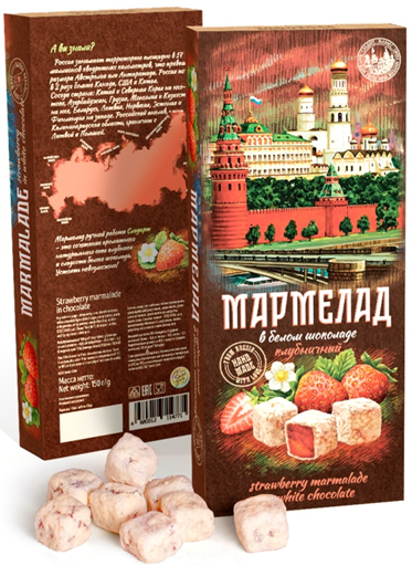  Сладарт Мармелад Клубничный в белом шоколаде, 150г   в Элисте