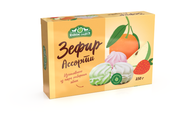 №2 Зефир белевский "Ассорти" 250г в Элисте
