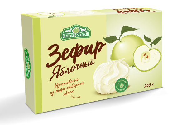 №2 Зефир белевский "Яблочный" 250г в Элисте